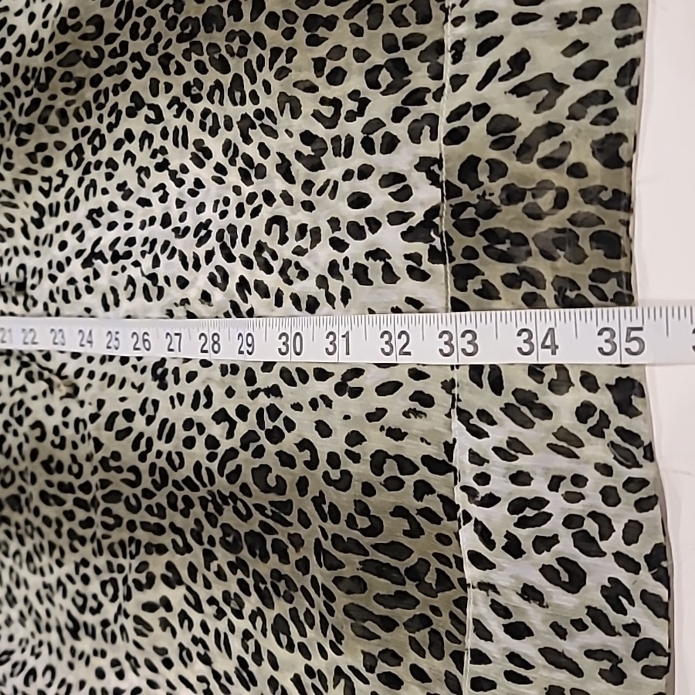 Tommy Bahama Leopard Nehru Collar With Paillette Cover Up Black Gray Large - Picture 11 of 14